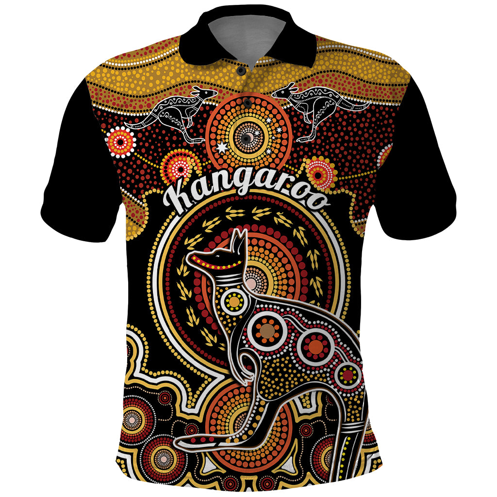 personalised-australian-astrology-polo-shirt-aboriginal-kangaroo-zodiac-sign