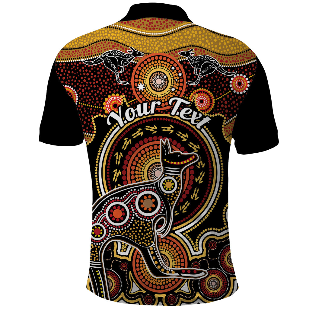 personalised-australian-astrology-polo-shirt-aboriginal-kangaroo-zodiac-sign