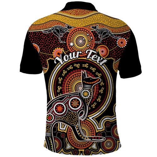 personalised-australian-astrology-polo-shirt-aboriginal-kangaroo-zodiac-sign