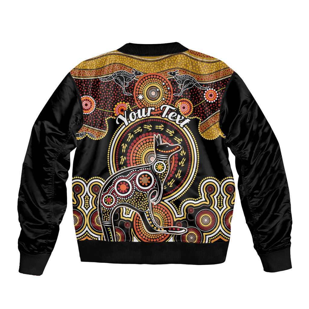 personalised-australian-astrology-sleeve-zip-bomber-jacket-aboriginal-kangaroo-zodiac-sign