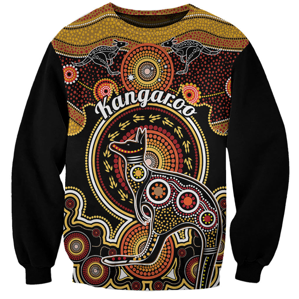 personalised-australian-astrology-sweatshirt-aboriginal-kangaroo-zodiac-sign
