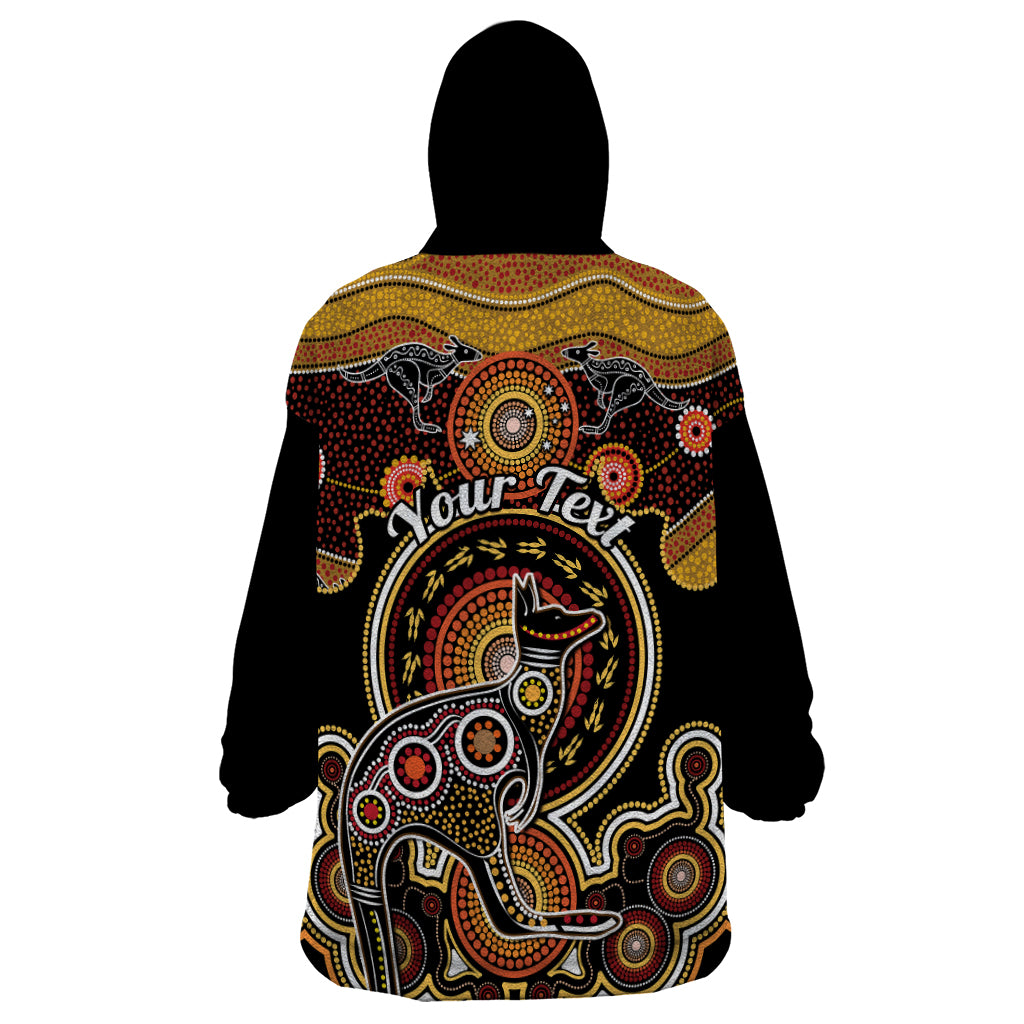 personalised-australian-astrology-wearable-blanket-hoodie-aboriginal-kangaroo-zodiac-sign
