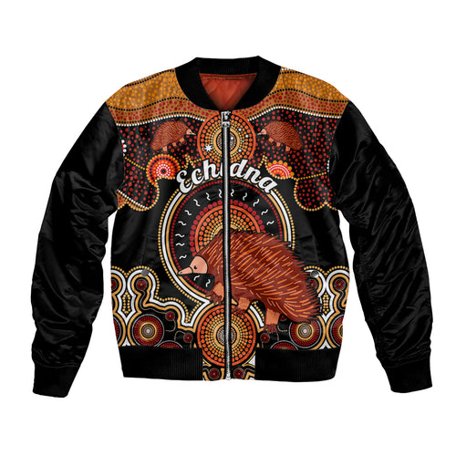 personalised-australian-astrology-bomber-jacket-aboriginal-echidna-zodiac-sign