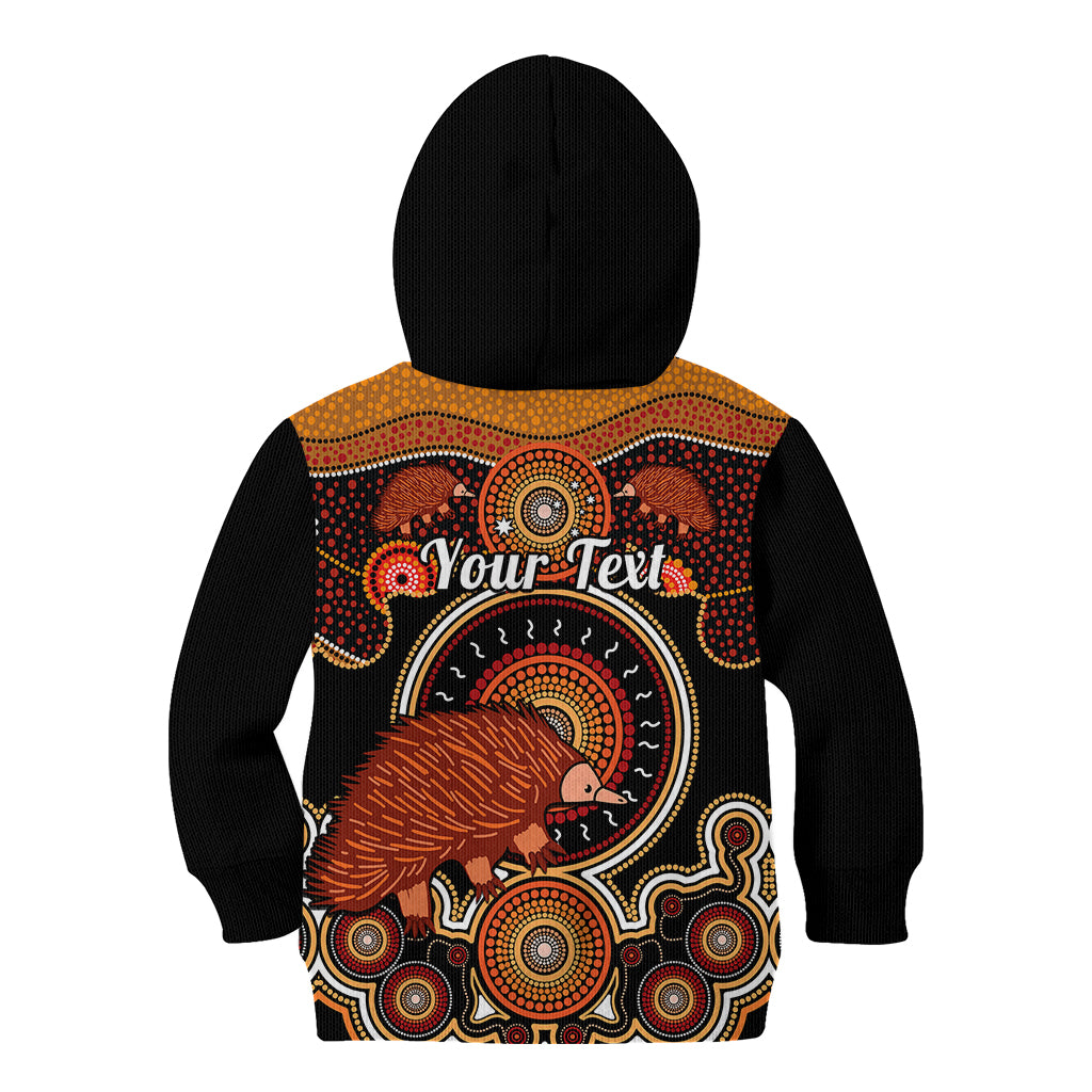 personalised-australian-astrology-kid-hoodie-aboriginal-echidna-zodiac-sign