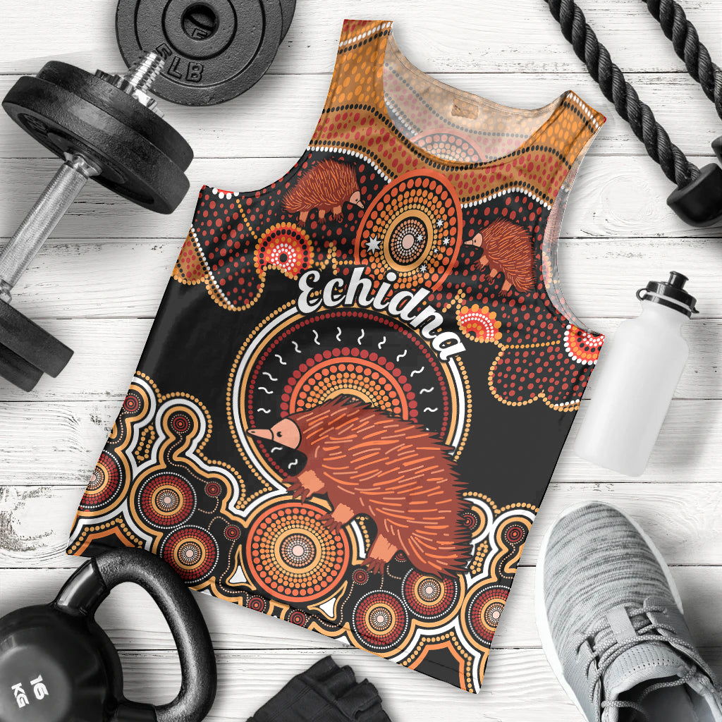 personalised-australian-astrology-men-tank-top-aboriginal-echidna-zodiac-sign