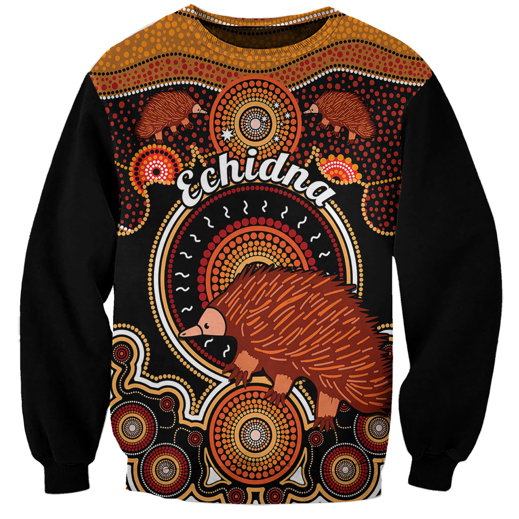 personalised-australian-astrology-sweatshirt-aboriginal-echidna-zodiac-sign