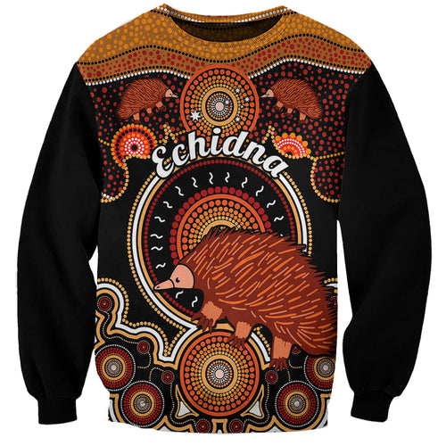 personalised-australian-astrology-sweatshirt-aboriginal-echidna-zodiac-sign
