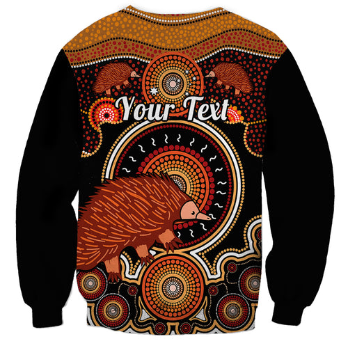 personalised-australian-astrology-sweatshirt-aboriginal-echidna-zodiac-sign