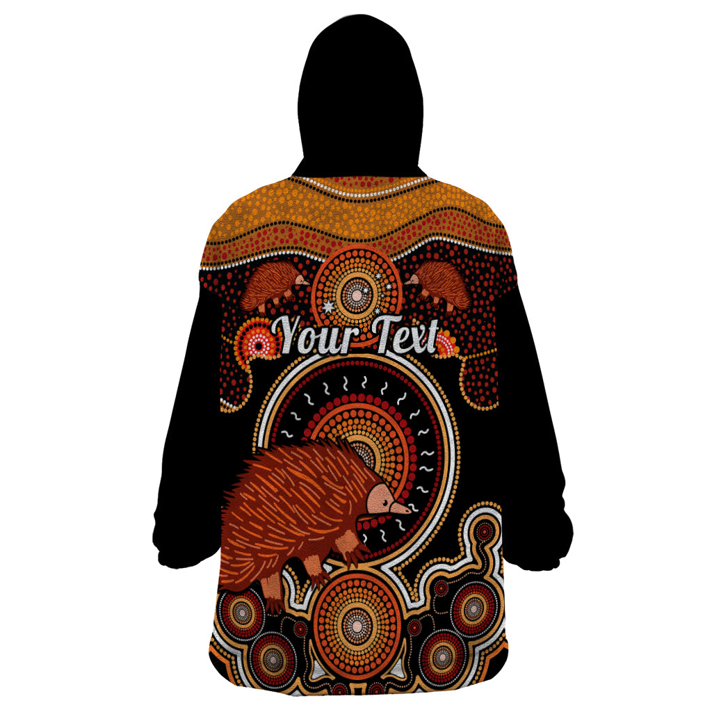 personalised-australian-astrology-wearable-blanket-hoodie-aboriginal-echidna-zodiac-sign
