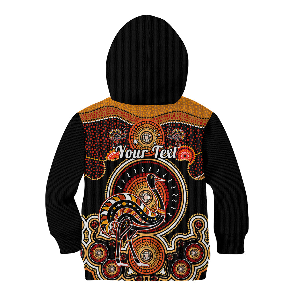 personalised-australian-astrology-kid-hoodie-aboriginal-emu-zodiac-sign