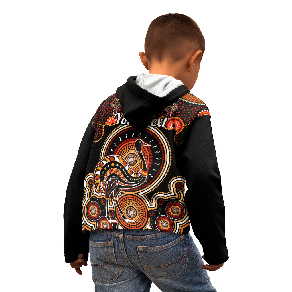 personalised-australian-astrology-kid-hoodie-aboriginal-emu-zodiac-sign