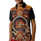 personalised-australian-astrology-kid-polo-shirt-aboriginal-emu-zodiac-sign
