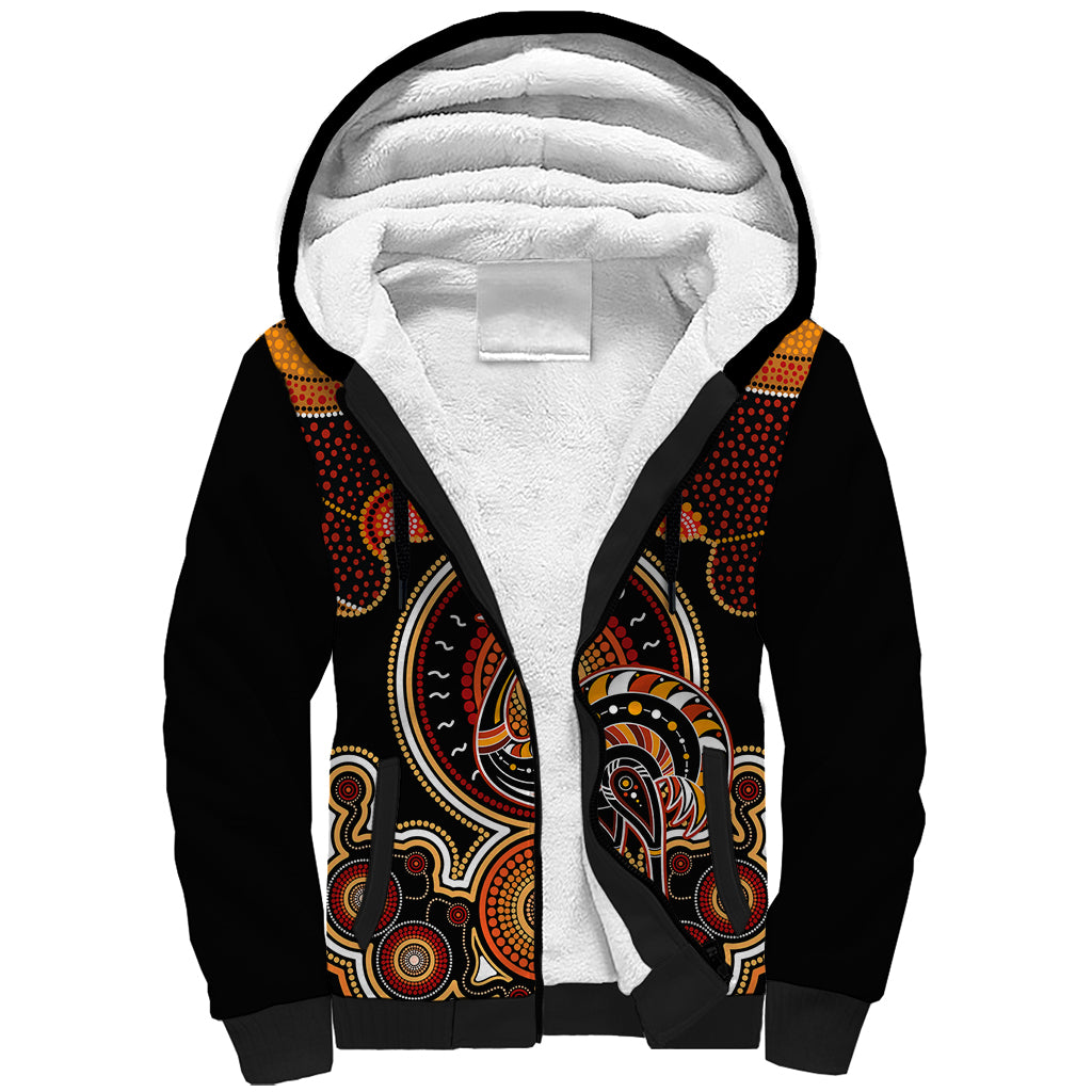 personalised-australian-astrology-sherpa-hoodie-aboriginal-emu-zodiac-sign