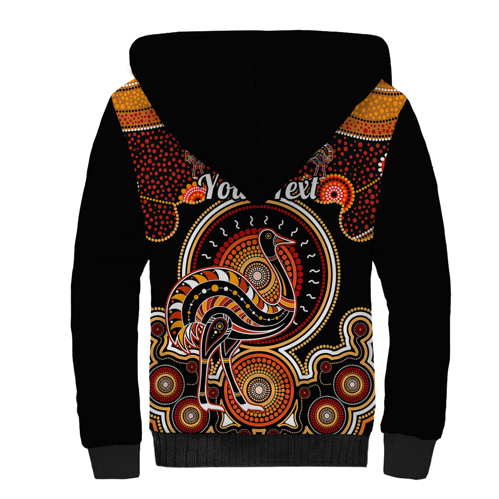 personalised-australian-astrology-sherpa-hoodie-aboriginal-emu-zodiac-sign