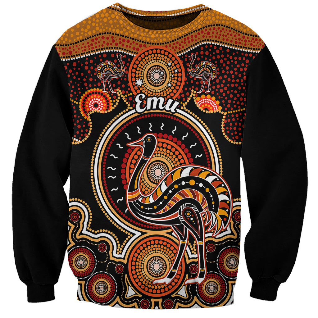 personalised-australian-astrology-sweatshirt-aboriginal-emu-zodiac-sign