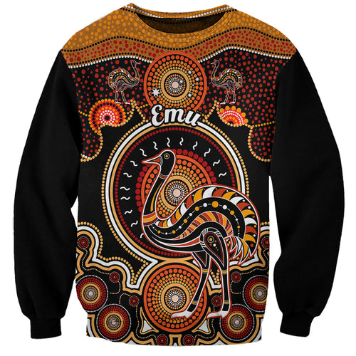 personalised-australian-astrology-sweatshirt-aboriginal-emu-zodiac-sign
