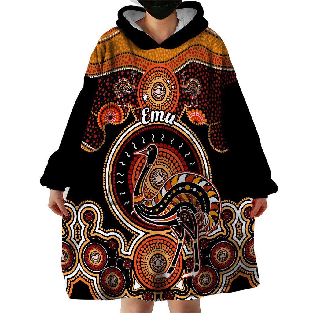 personalised-australian-astrology-wearable-blanket-hoodie-aboriginal-emu-zodiac-sign