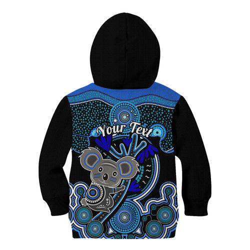 personalised-australian-astrology-kid-hoodie-aboriginal-koala-zodiac-sign