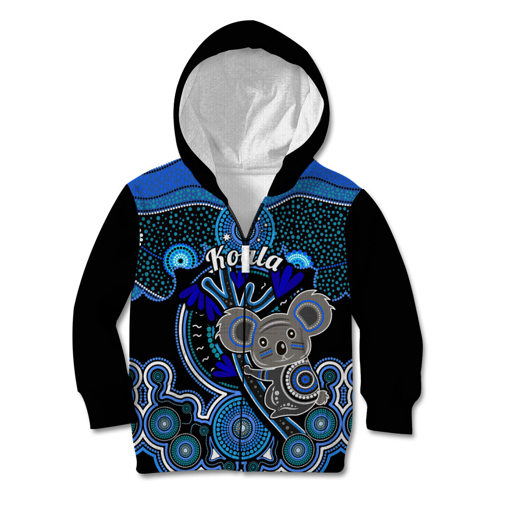 personalised-australian-astrology-kid-hoodie-aboriginal-koala-zodiac-sign