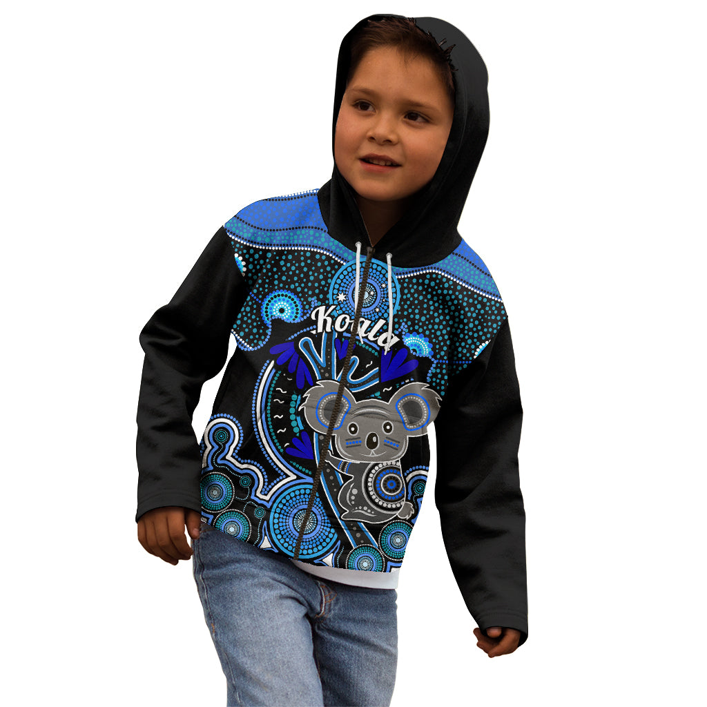 personalised-australian-astrology-kid-hoodie-aboriginal-koala-zodiac-sign