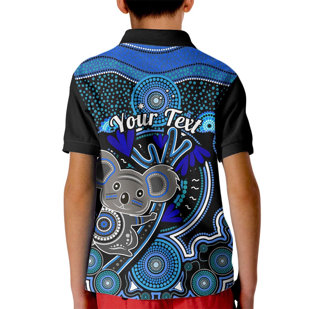 personalised-australian-astrology-kid-polo-shirt-aboriginal-koala-zodiac-sign