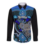 personalised-australian-astrology-long-sleeve-button-shirt-aboriginal-koala-zodiac-sign