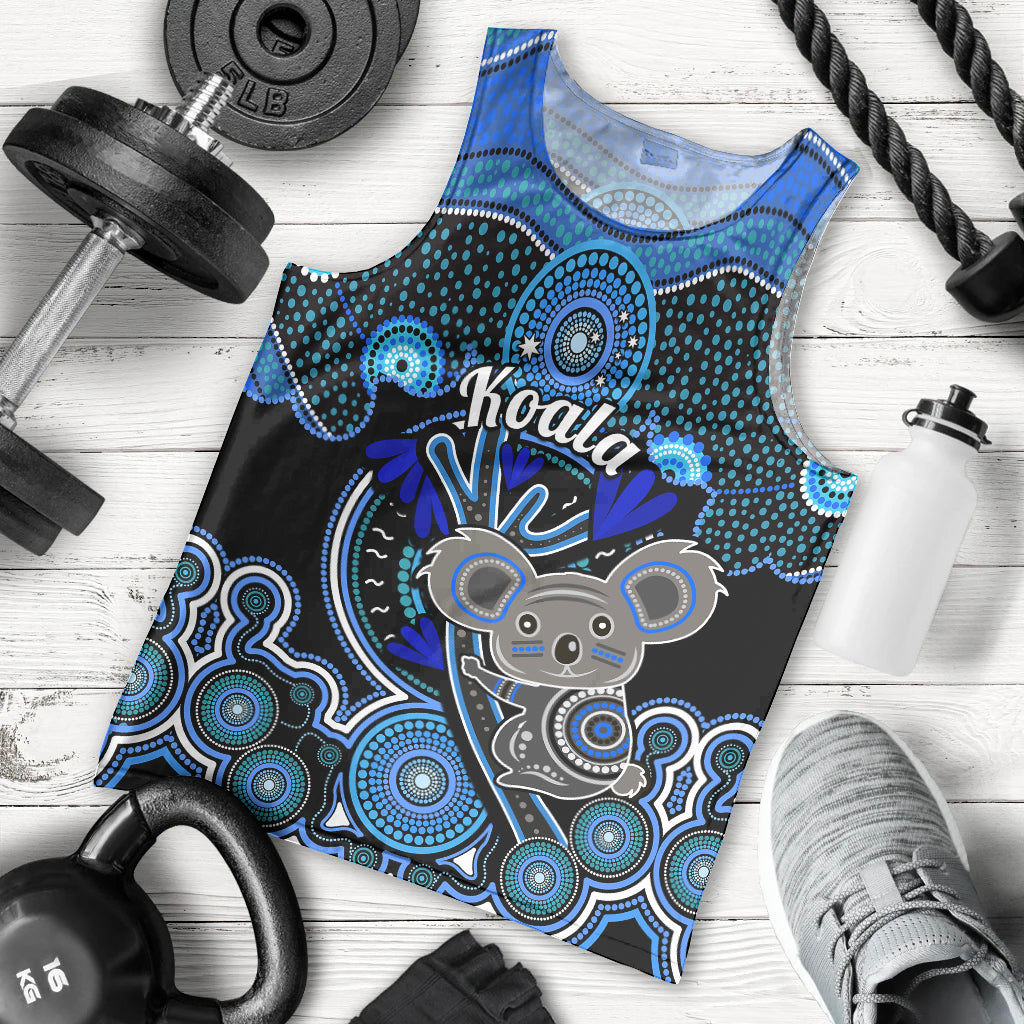 personalised-australian-astrology-men-tank-top-aboriginal-koala-zodiac-sign