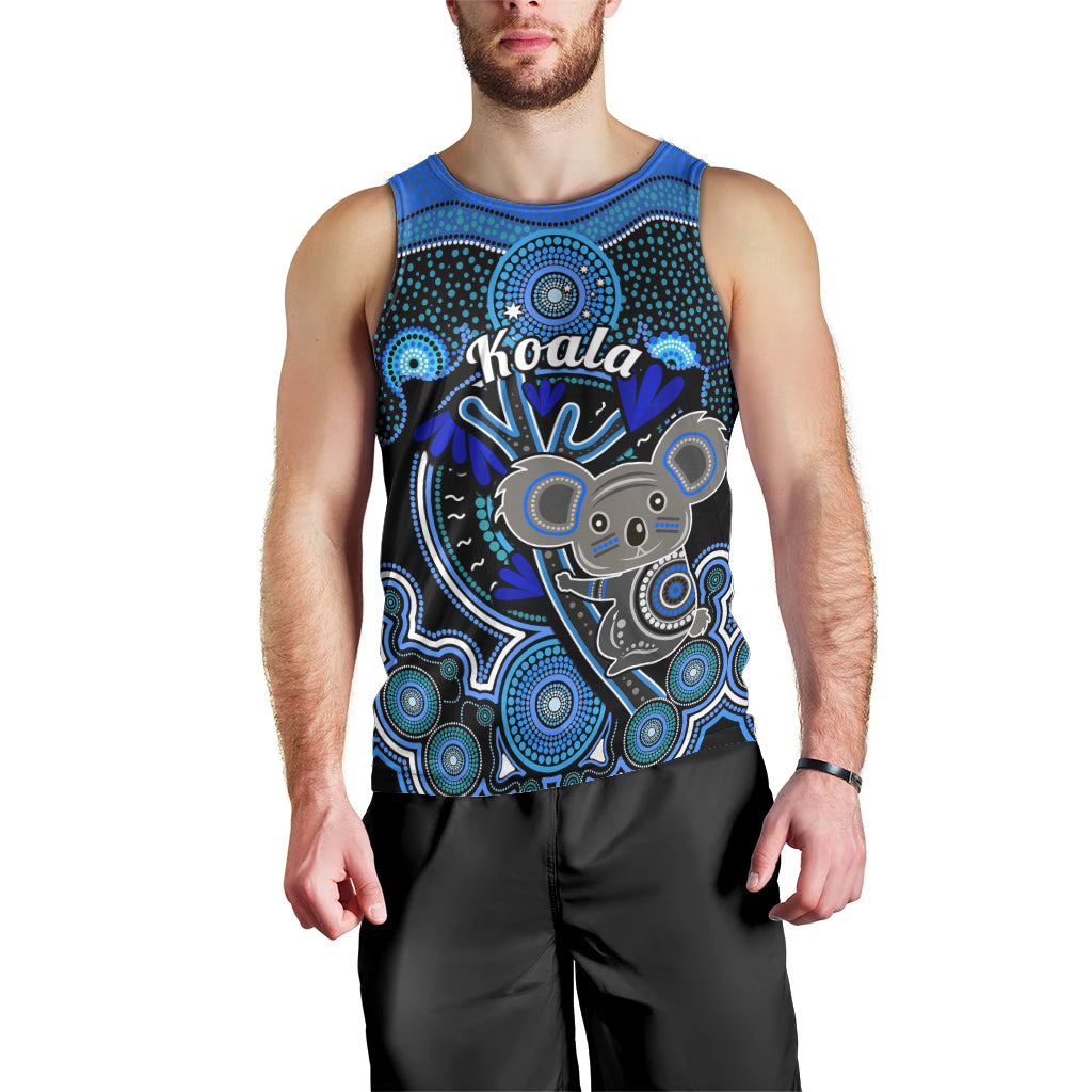 personalised-australian-astrology-men-tank-top-aboriginal-koala-zodiac-sign
