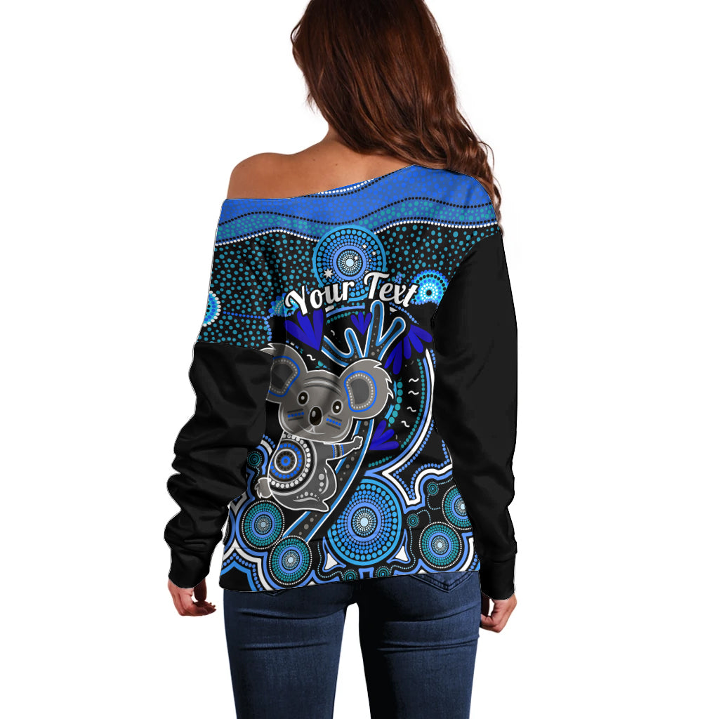 personalised-australian-astrology-off-shoulder-sweater-aboriginal-koala-zodiac-sign