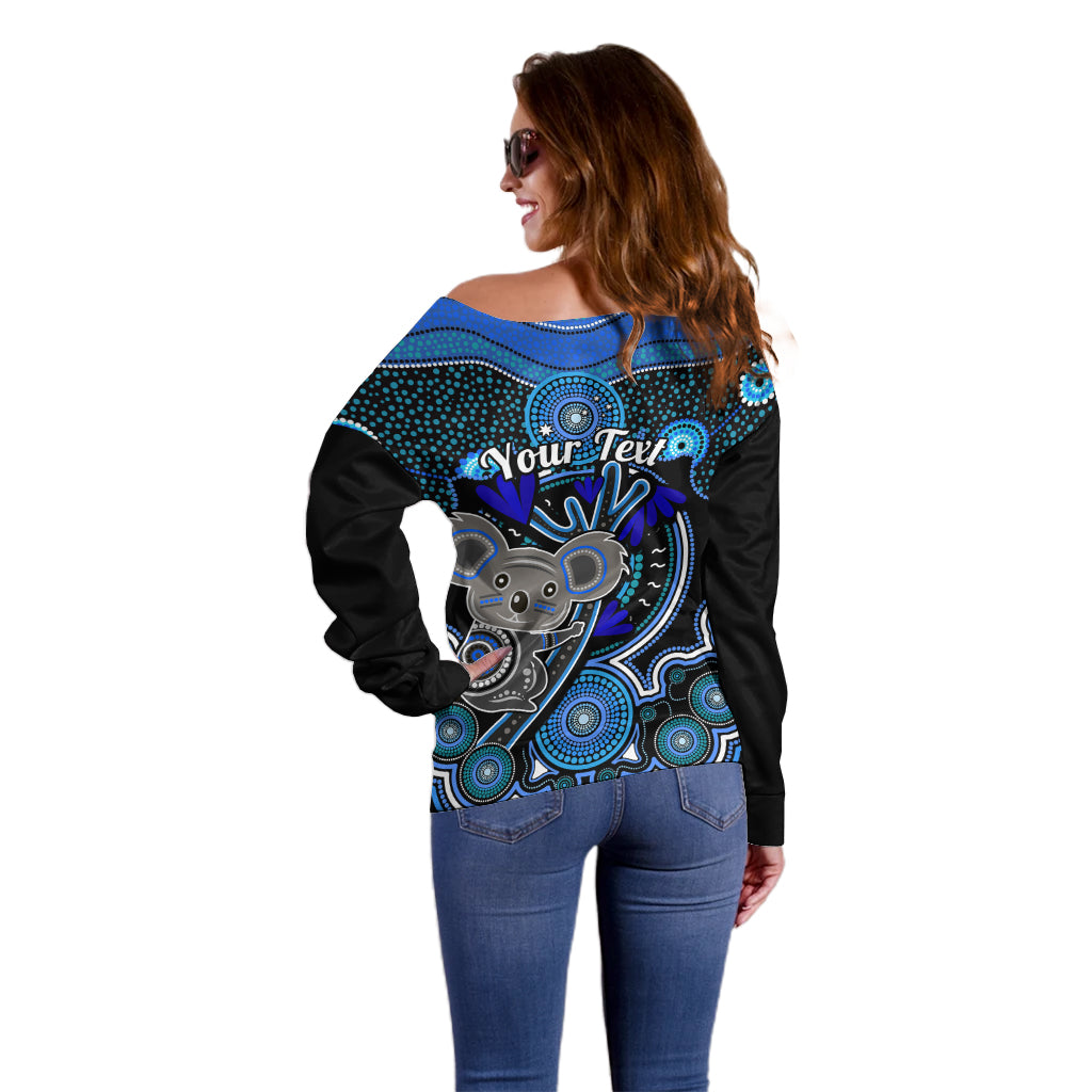 personalised-australian-astrology-off-shoulder-sweater-aboriginal-koala-zodiac-sign