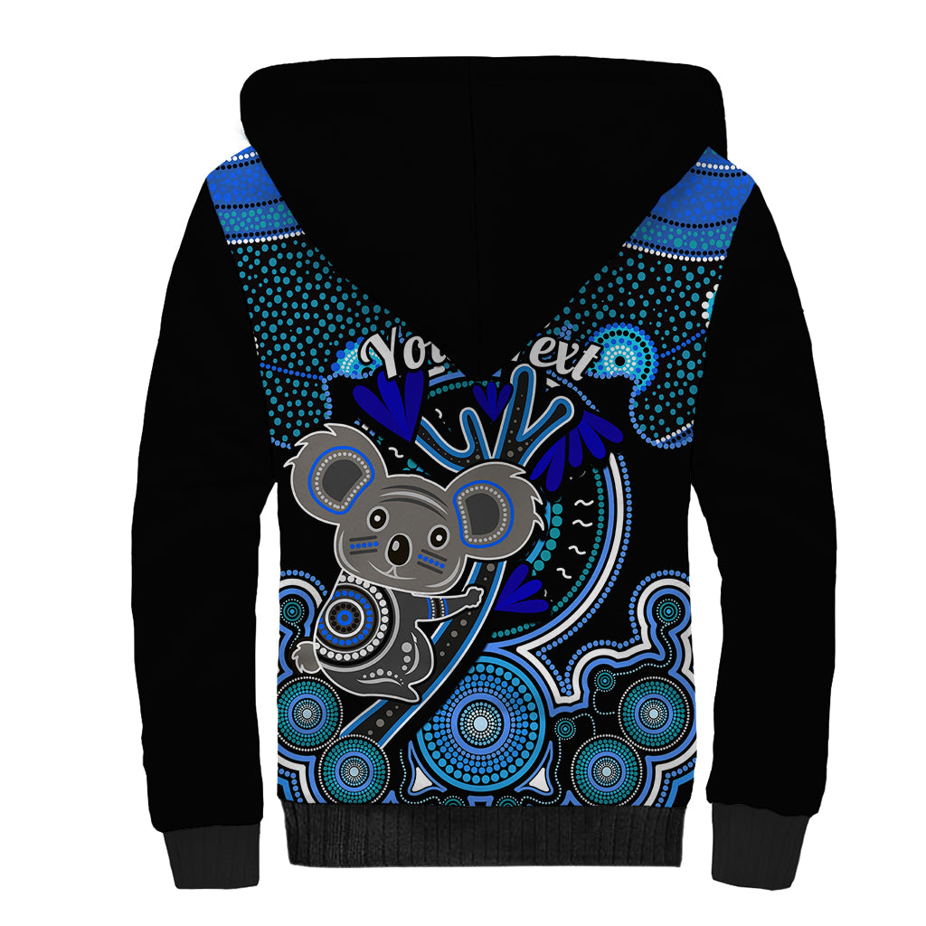 personalised-australian-astrology-sherpa-hoodie-aboriginal-koala-zodiac-sign