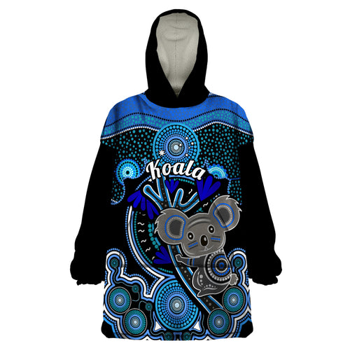 personalised-australian-astrology-wearable-blanket-hoodie-aboriginal-koala-zodiac-sign