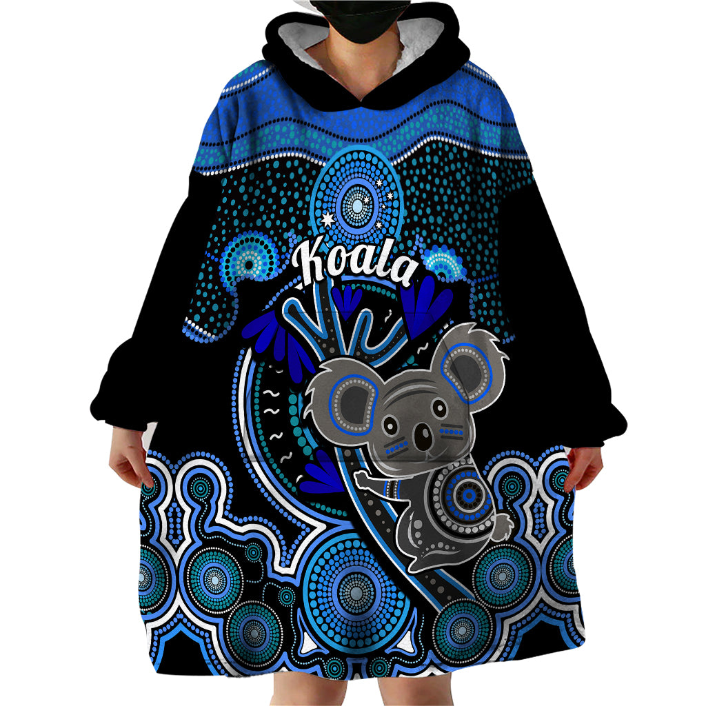 personalised-australian-astrology-wearable-blanket-hoodie-aboriginal-koala-zodiac-sign