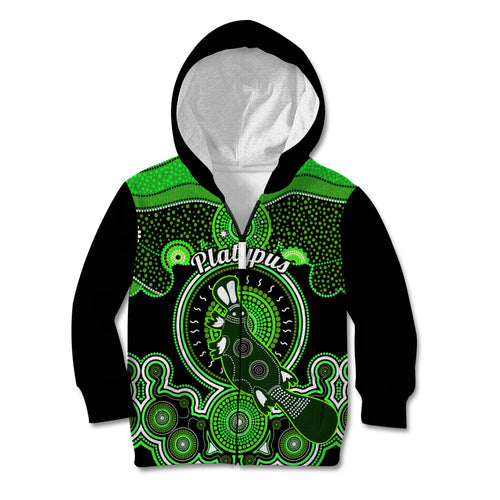 personalised-australian-astrology-kid-hoodie-aboriginal-platypus-zodiac-sign