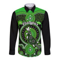 personalised-australian-astrology-long-sleeve-button-shirt-aboriginal-platypus-zodiac-sign