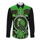 personalised-australian-astrology-long-sleeve-button-shirt-aboriginal-platypus-zodiac-sign