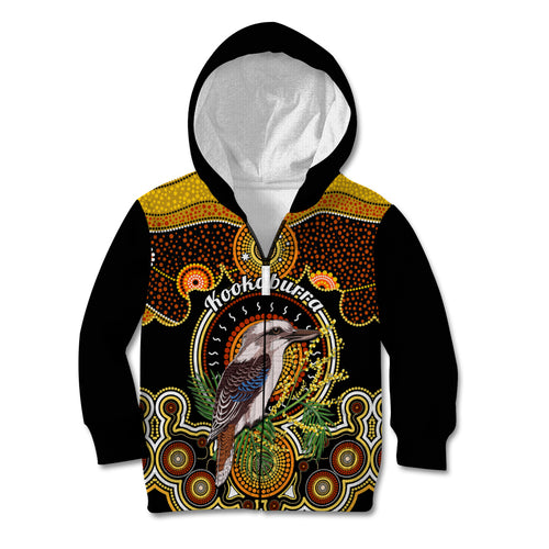 personalised-australian-astrology-kid-hoodie-aboriginal-kookaburra-zodiac-sign