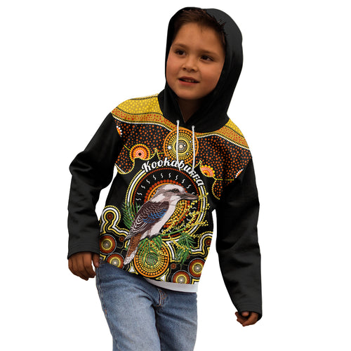 personalised-australian-astrology-kid-hoodie-aboriginal-kookaburra-zodiac-sign