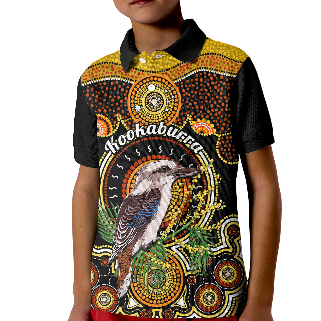 personalised-australian-astrology-kid-polo-shirt-aboriginal-kookaburra-zodiac-sign