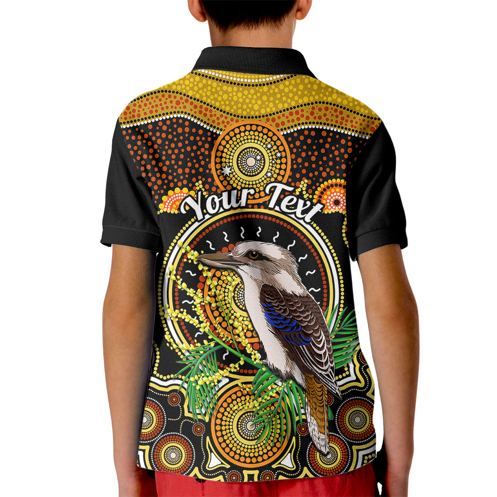 personalised-australian-astrology-kid-polo-shirt-aboriginal-kookaburra-zodiac-sign