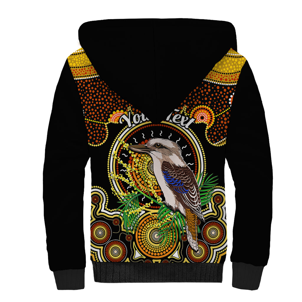 personalised-australian-astrology-sherpa-hoodie-aboriginal-kookaburra-zodiac-sign