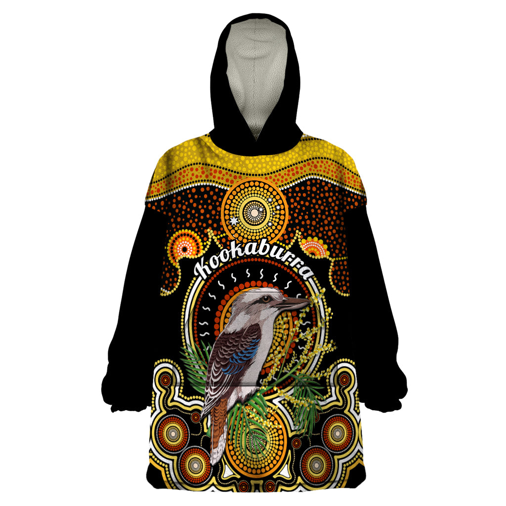 personalised-australian-astrology-wearable-blanket-hoodie-aboriginal-kookaburra-zodiac-sign