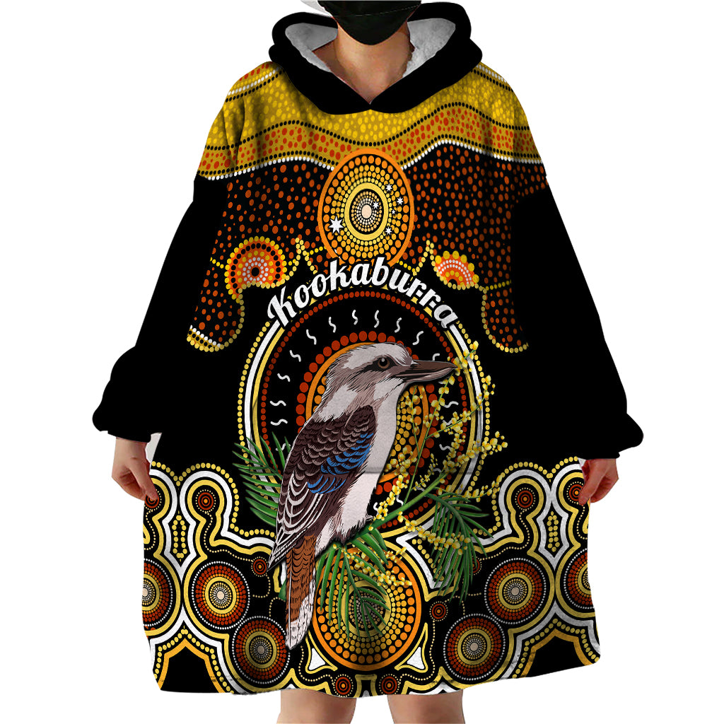 personalised-australian-astrology-wearable-blanket-hoodie-aboriginal-kookaburra-zodiac-sign