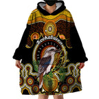 personalised-australian-astrology-wearable-blanket-hoodie-aboriginal-kookaburra-zodiac-sign