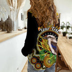 Personalised Australian Astrology Women Casual Shirt Aboriginal Kookaburra Zodiac Sign LT14
