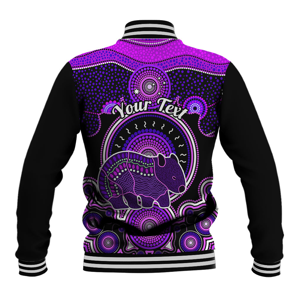 personalised-australian-astrology-baseball-jacket-aboriginal-wombat-zodiac-sign