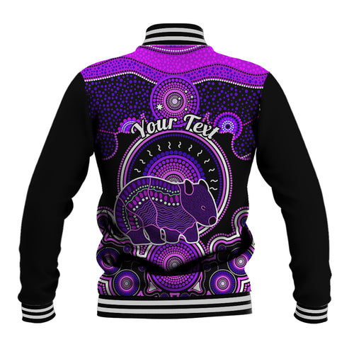 personalised-australian-astrology-baseball-jacket-aboriginal-wombat-zodiac-sign