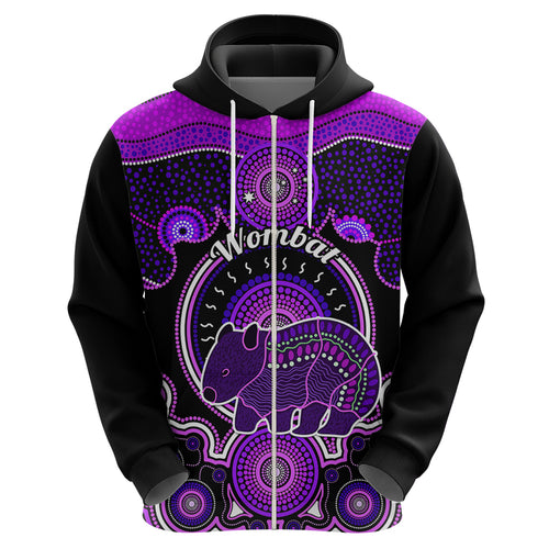 personalised-australian-astrology-hoodie-aboriginal-wombat-zodiac-sign