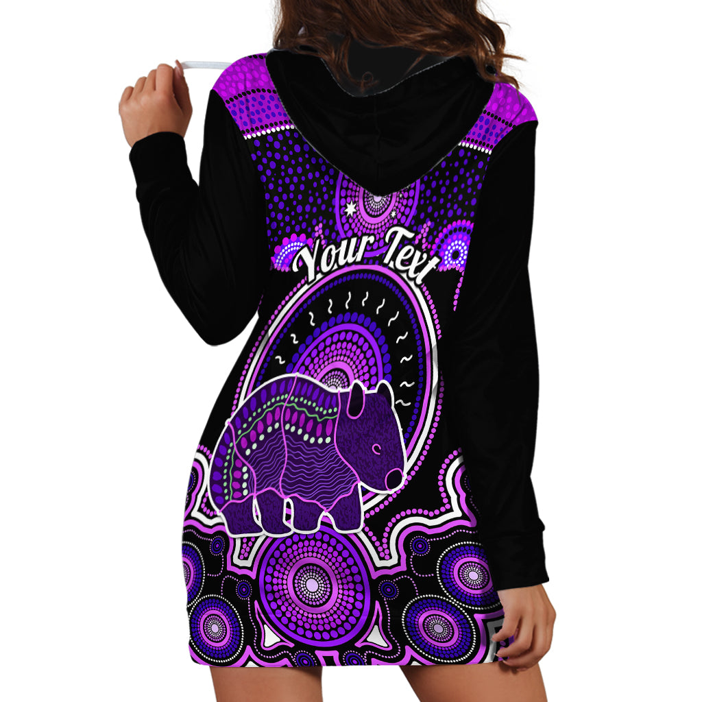 personalised-australian-astrology-hoodie-dress-aboriginal-wombat-zodiac-sign