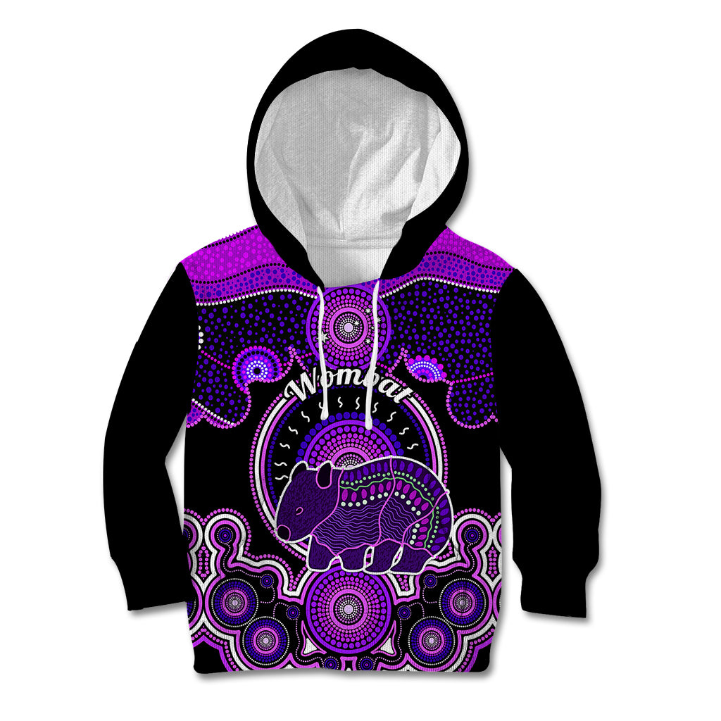 personalised-australian-astrology-kid-hoodie-aboriginal-wombat-zodiac-sign